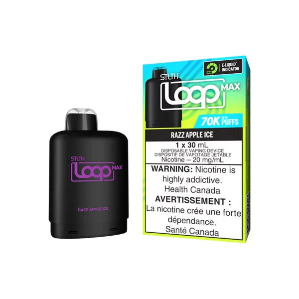 STLTH Loop Max 70k Pod - Razz Apple Ice