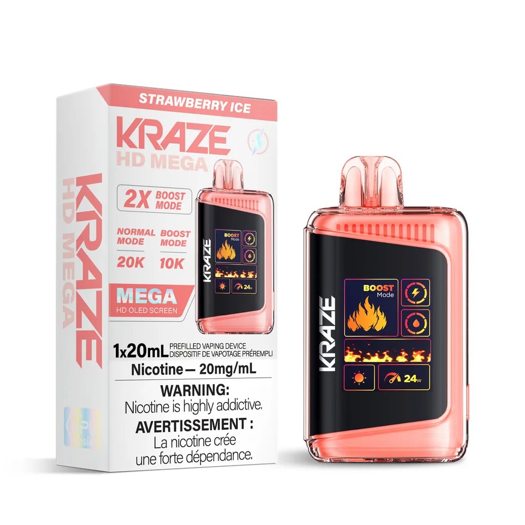 Kraze HD Mega - Strawberry Ice