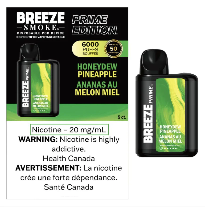 BREEZE PRIME 6000 - Honeydew Pineapple
