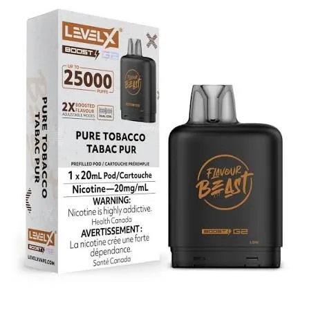 Level X Flavour Beast G2 Boost 25K Pod - Pure Tobacco
