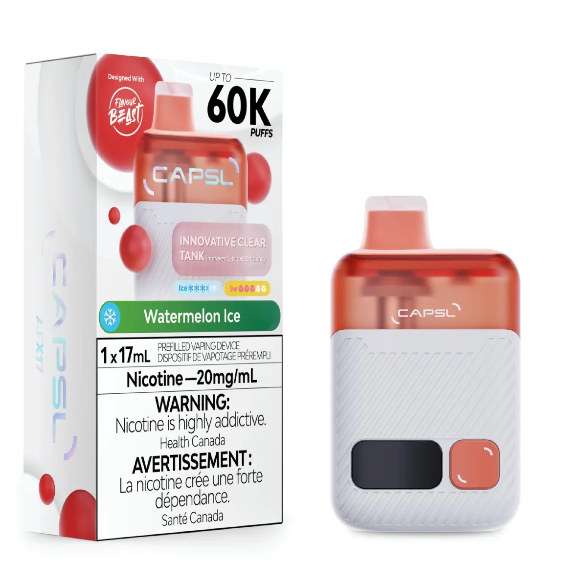 CAPSL AFX17 60K - Watermelon Ice