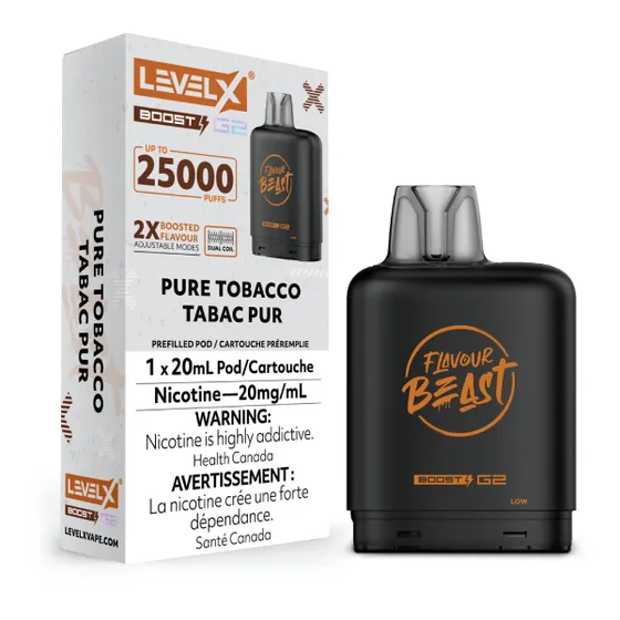 Level X Flavour Beast G2 Boost 25k Pod - Pure Tobacco