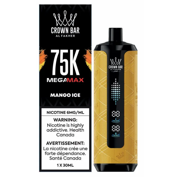 Al Fakher Crown Bar Mega Max 75K - Mango Ice