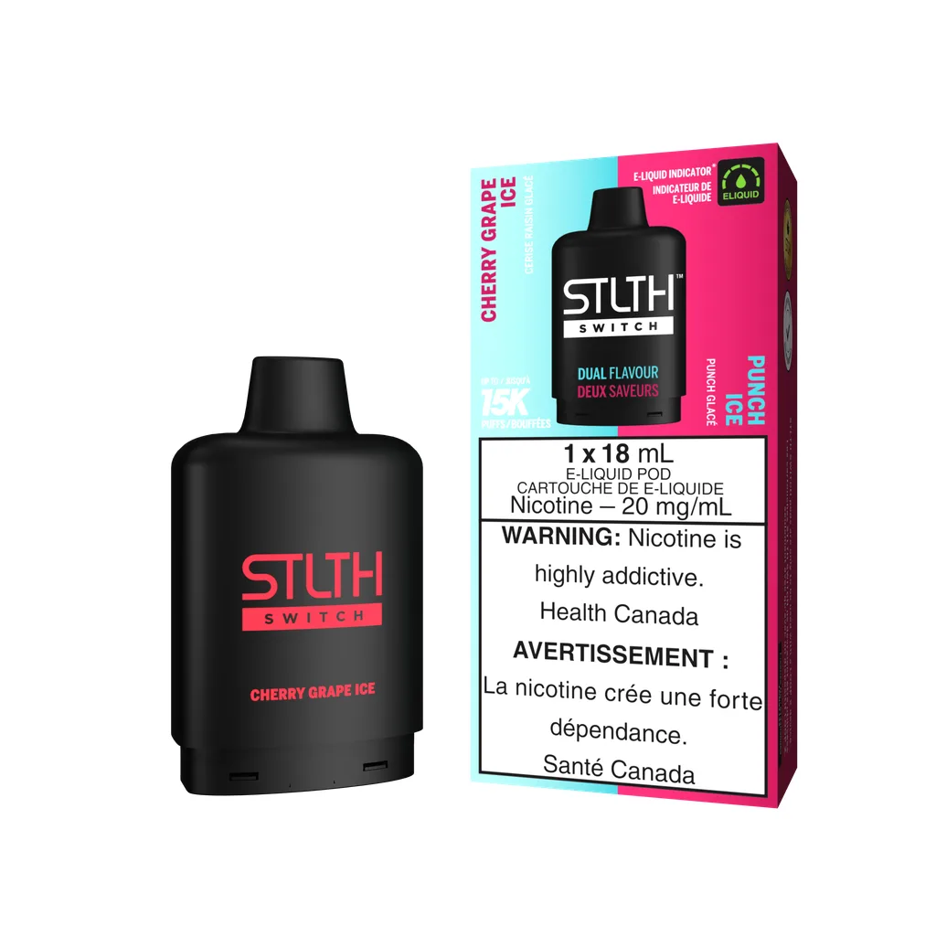 STLTH Switch 15K Pod - Cherry Grape Ice and Punch Ice
