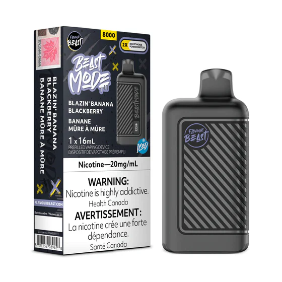 Flavour Beast Mode Max 18k - Blazin' Banana Blackberry Iced