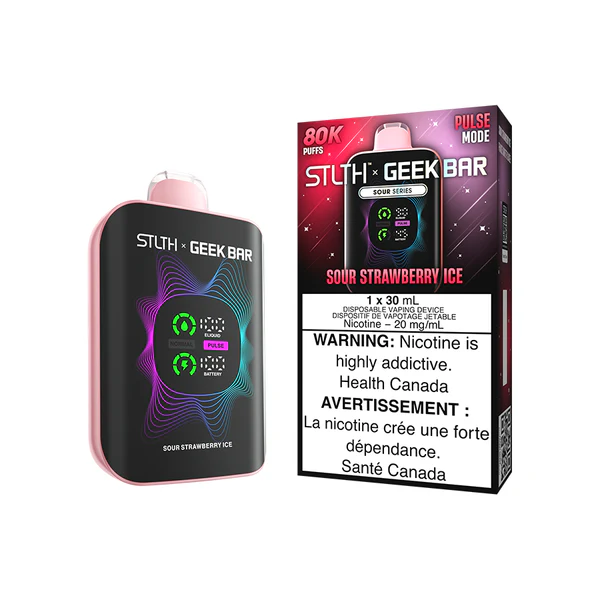 STLTH X GEEK BAR 80K - Sour Strawberry Ice