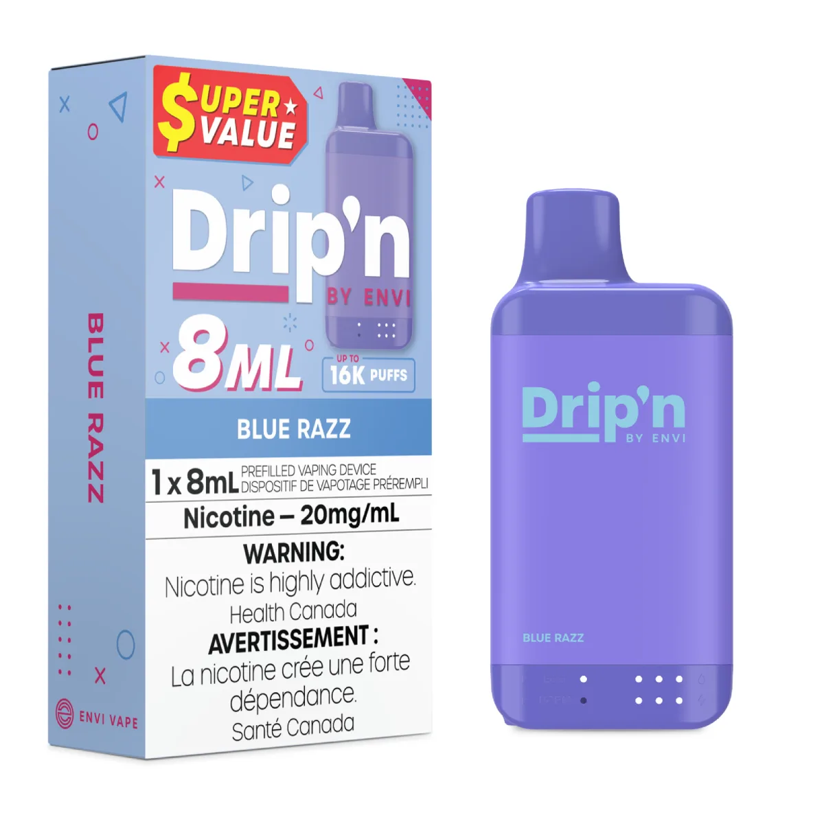 Drip'n By Envi 16K - Blue Razz