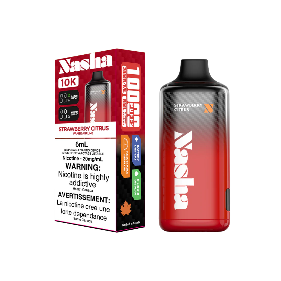 Nasha 10K - Strawberry Citrus