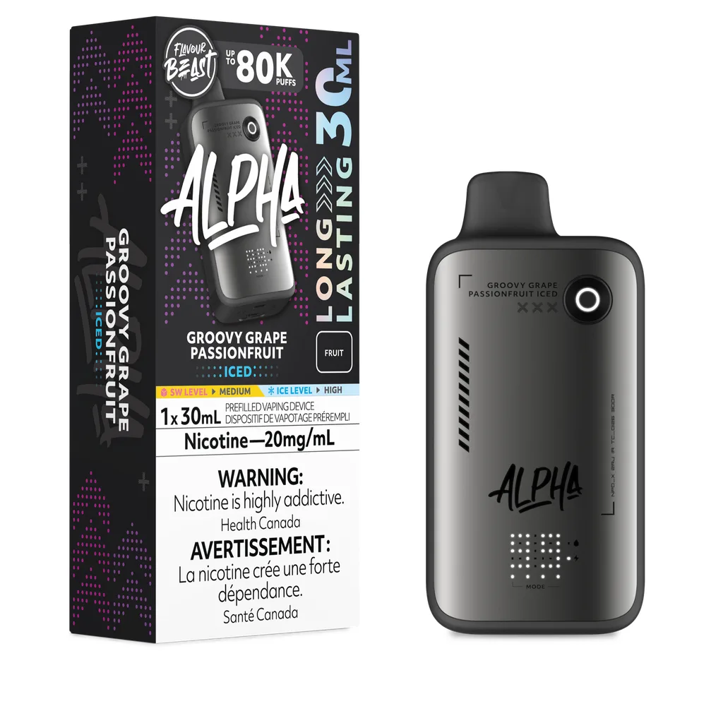 Flavour Beast Alpha 80K - Groovy Grape Passionfruit Iced