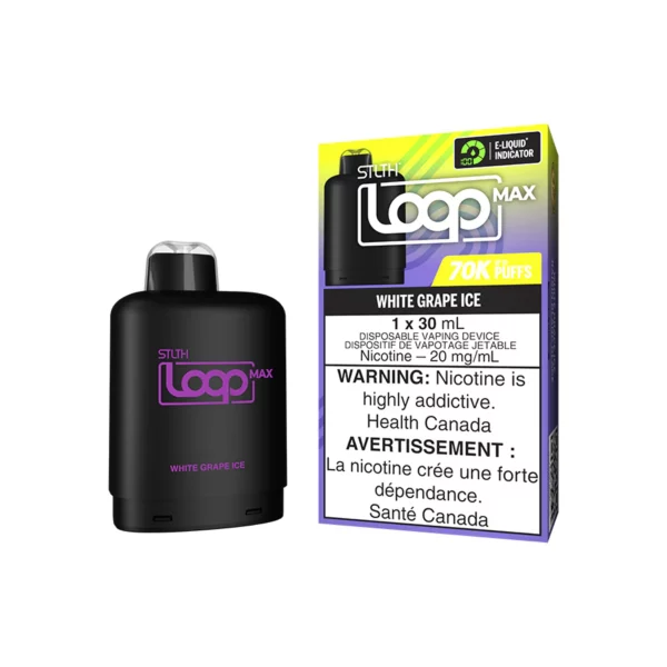 STLTH Loop Max 70k Pod - White Grape Ice