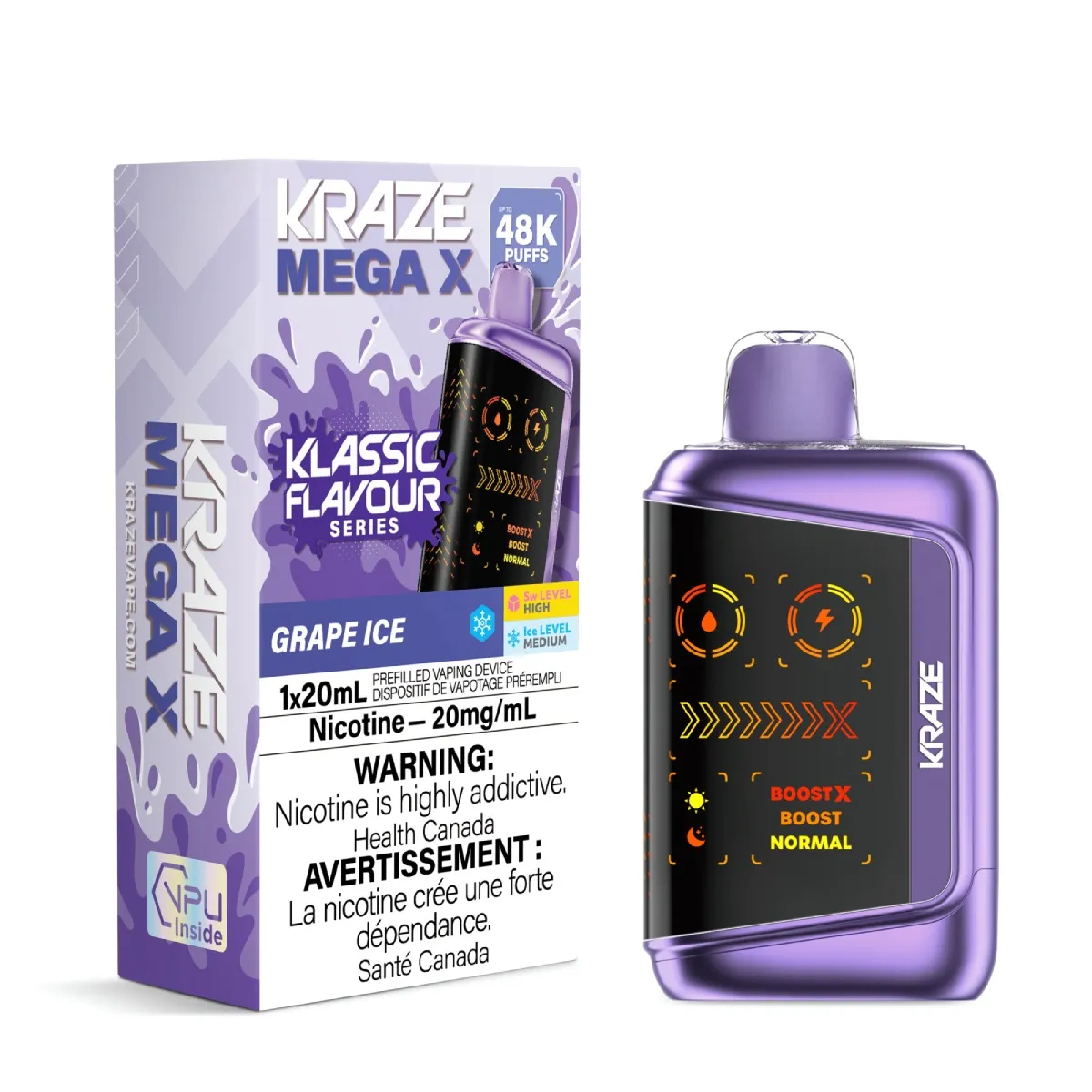 Kraze Mega X Classic - Grape Ice