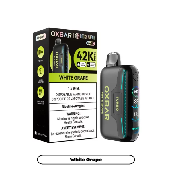 OXBAR x Rocky Vapor G42K - White Grape