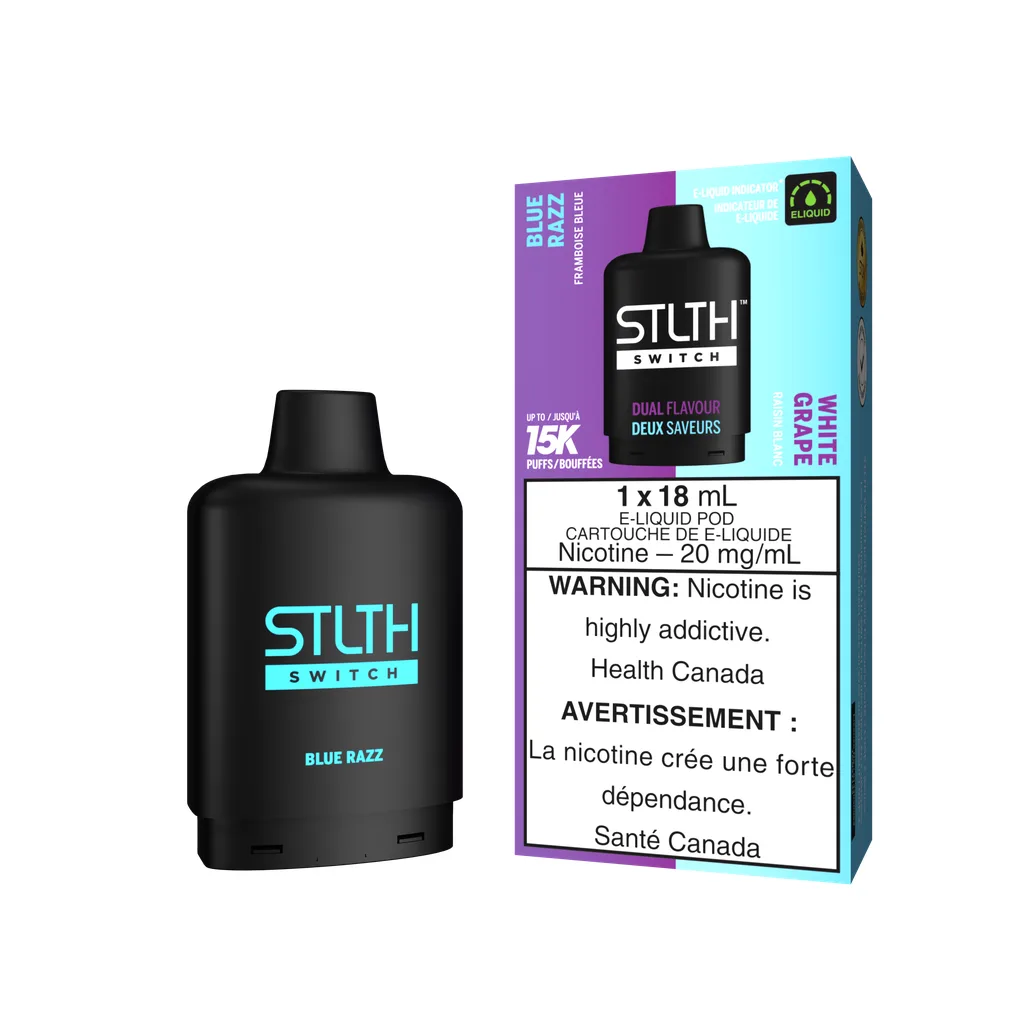 STLTH Switch 15K Pod - Blue Razz and White Grape