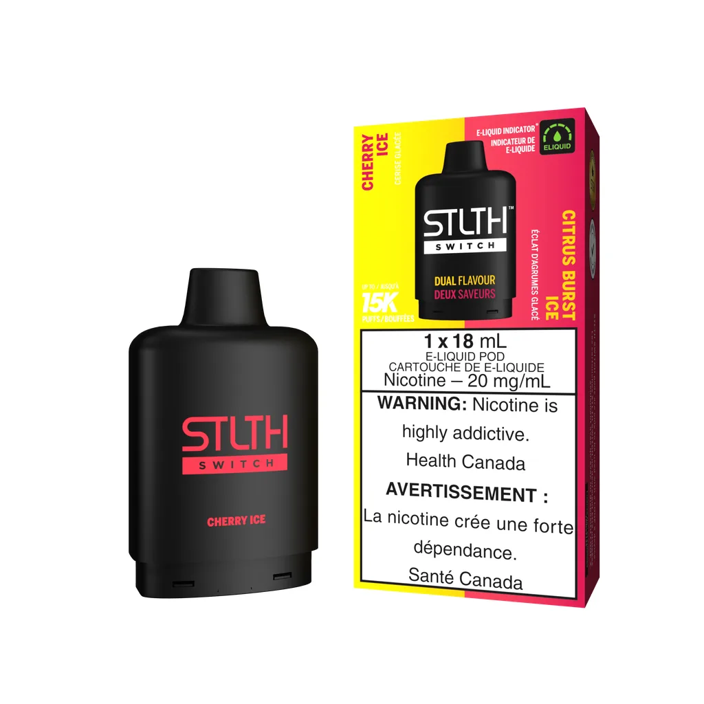 STLTH Switch 15K Pod - Cherry Ice and Citrus Burst Ice
