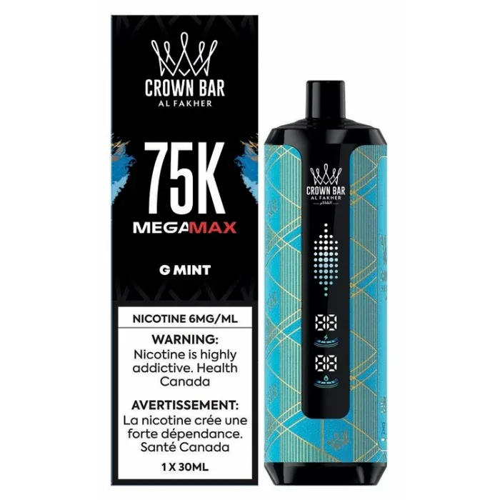 Al Fakher Crown Bar Mega Max 75K - G Mint