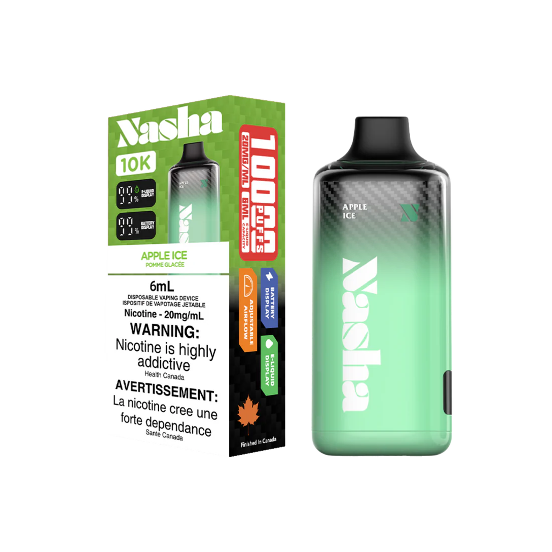Nasha 10K - Apple Ice