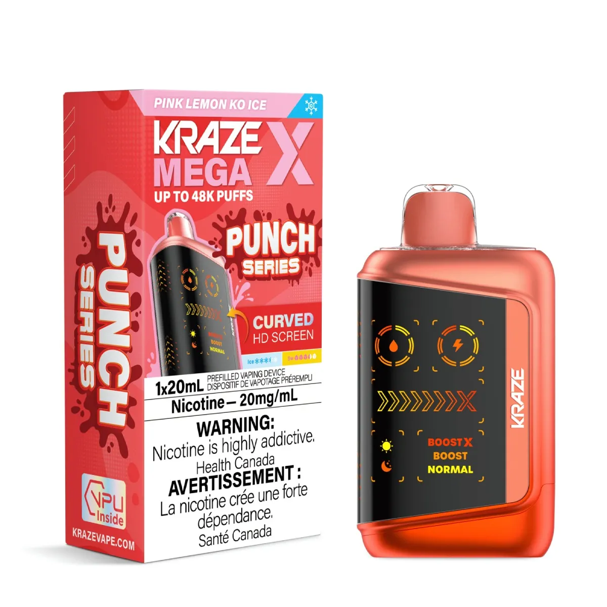 KRAZE Mega X Punch Series - Pink Lemon KO Ice