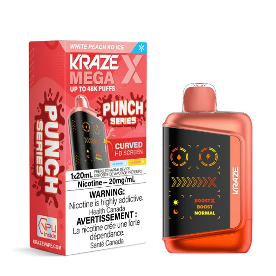 KRAZE Mega X Punch Series - White Peach KO Ice