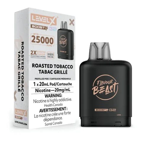 Level X Flavour Beast G2 Boost 25K Pod - Roasted Tobacco