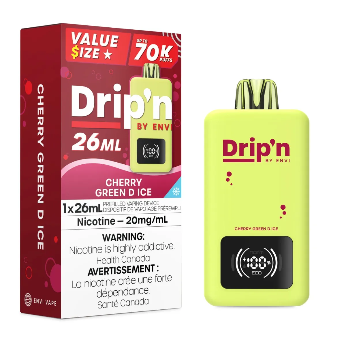 Drip'n by Envi 70K - Cherry Green D Ice