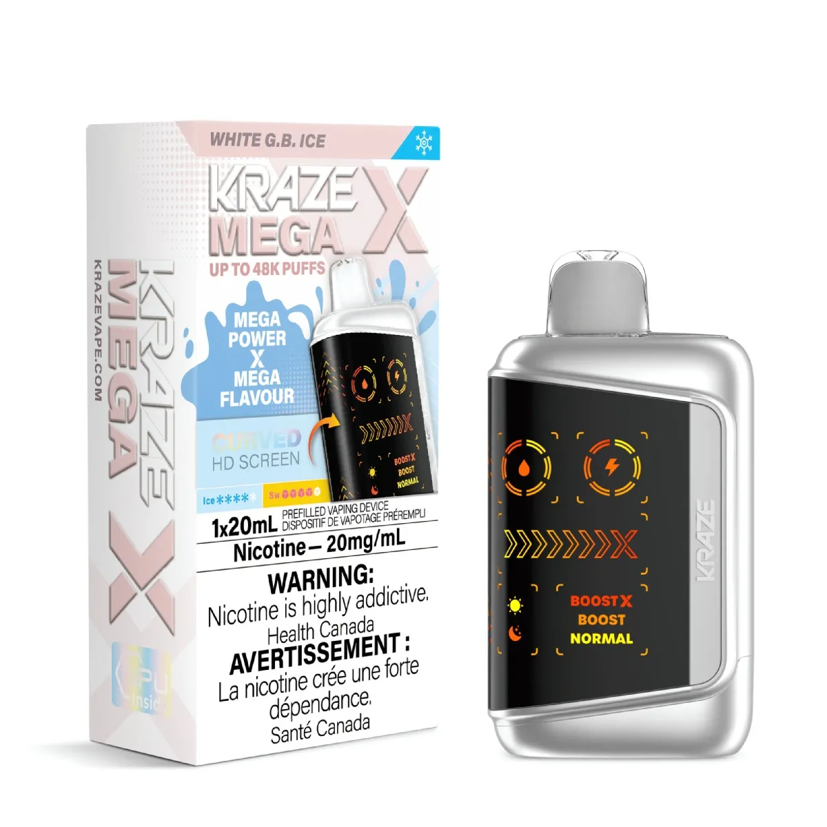 KRAZE Mega X - White G.B. Ice