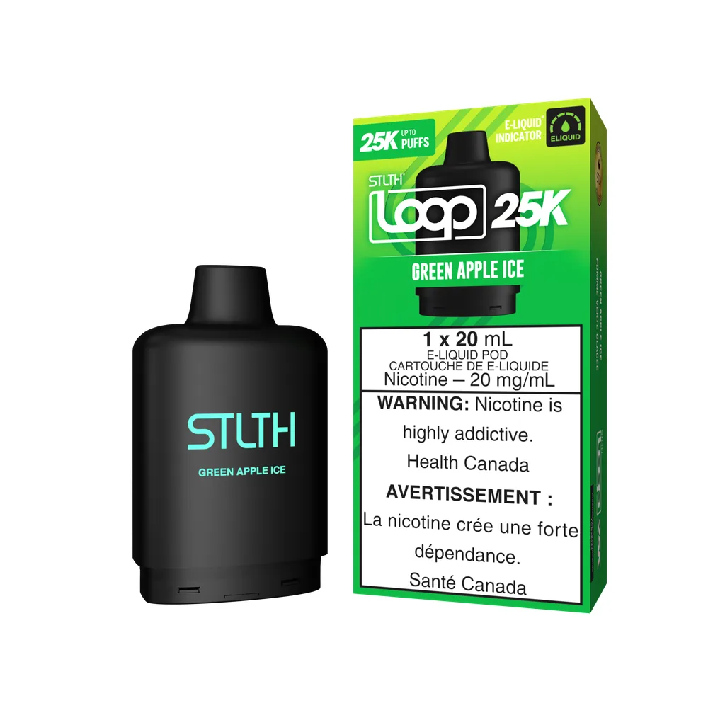 STLTH Loop 25K Pod - Green Apple Ice