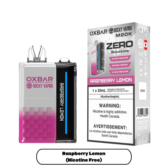 OXBAR x Rocky Vapor M20K Zero Nic - Raspberry Lemon