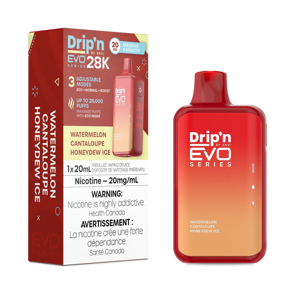 Drip'n by Envi EVO 28k - Watermelon Cantaloupe Honeydew lce