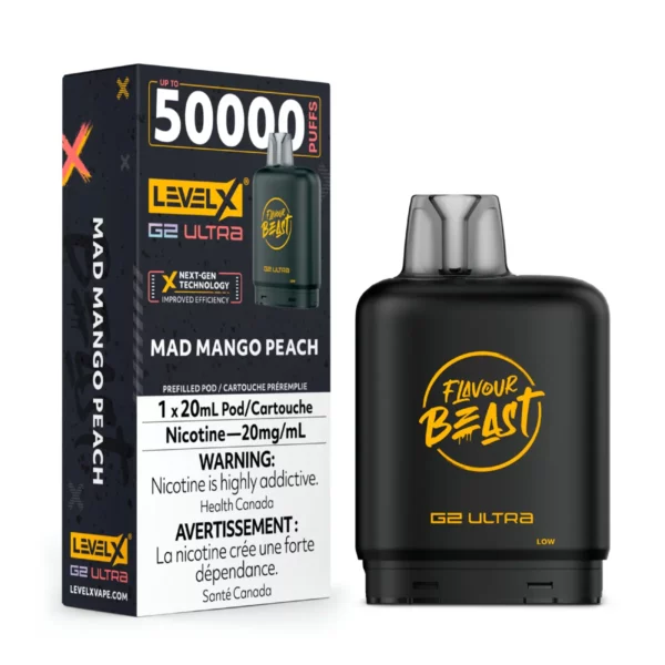 Level X Flavour Beast G2 Ultra 50K Pod - Mad Mango Peach