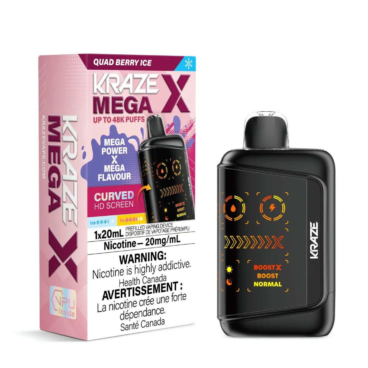 KRAZE Mega X - Quad Berry Ice