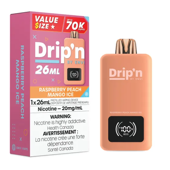 Drip'n By Envi 70K - Raspberry Peach Mango Ice
