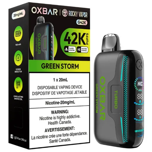 OXBAR x Rocky Vapor G42K - Green Storm