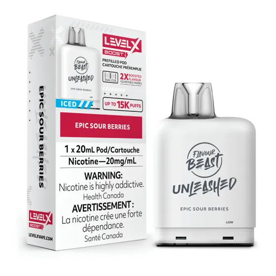 Level X Flavour Beast G2 Boost 25K Pod 20ml - Epic Sour Berries