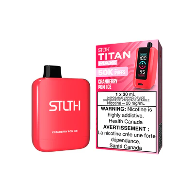 STLTH TITAN Max 50k - Cranberry Pom Ice