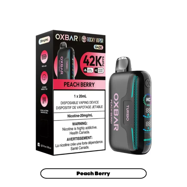 OXBAR x Rocky Vapor G42K - Peach Berry