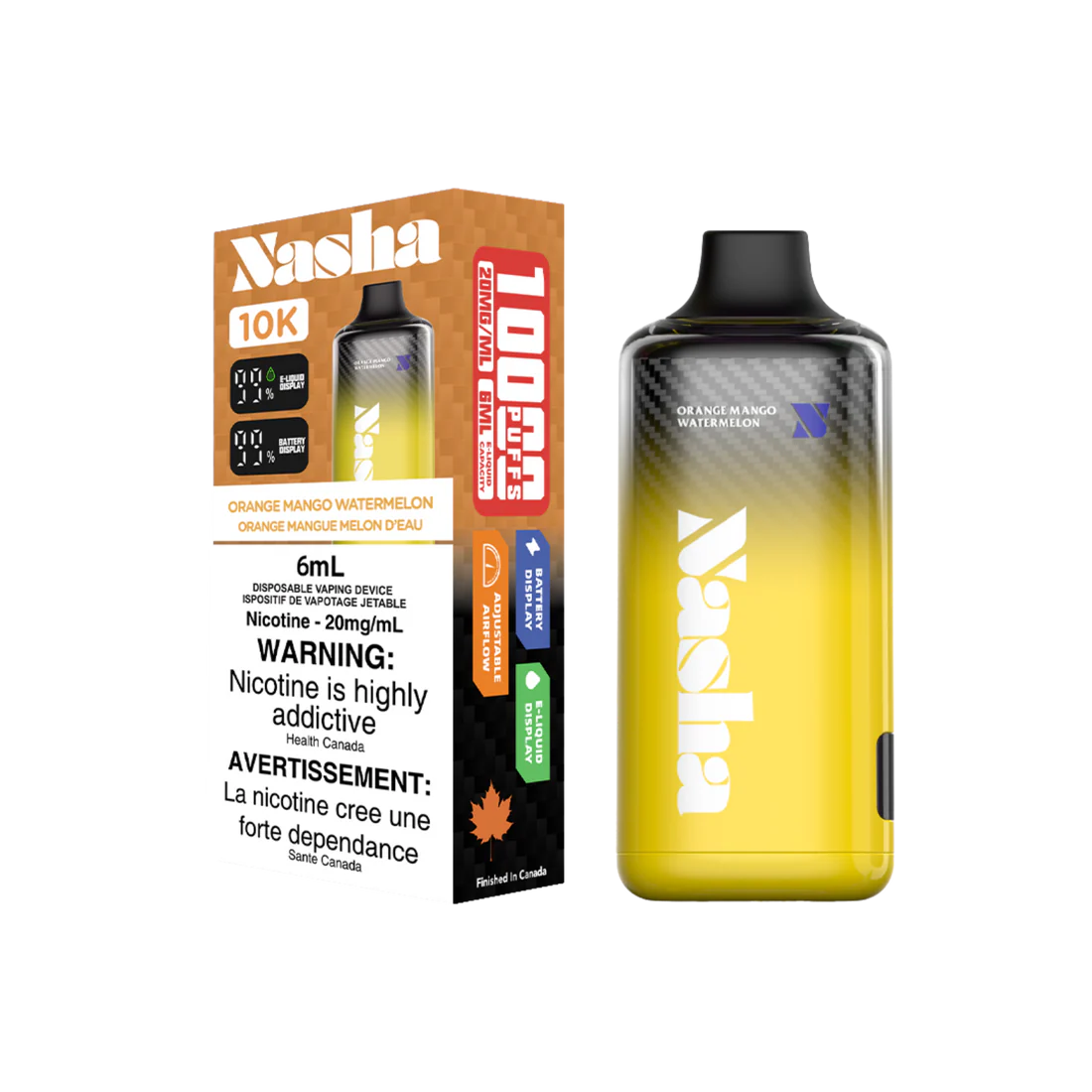 Nasha 10K - Orange Mango Watermelon