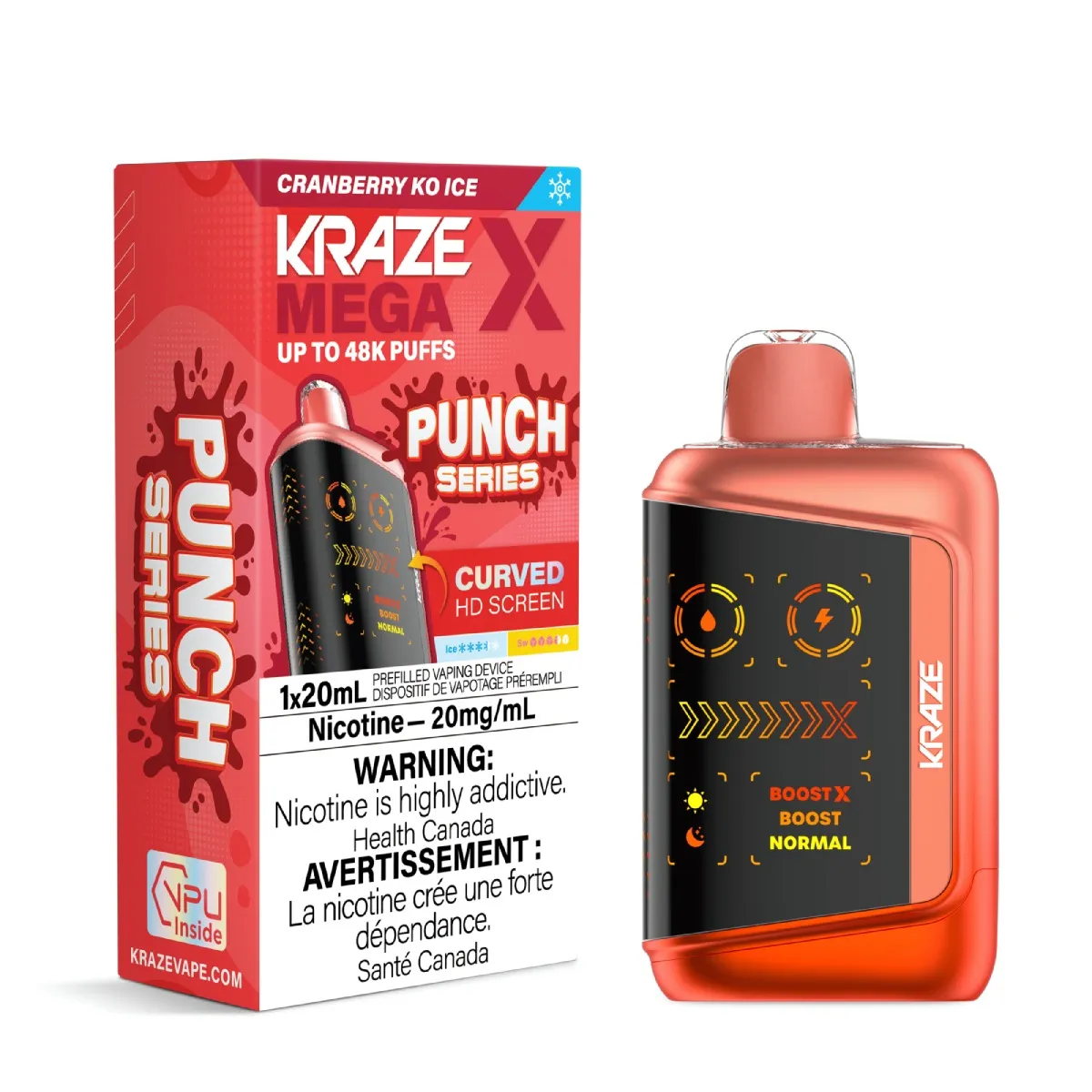 KRAZE Mega X Punch Series - Cranberry KO Ice