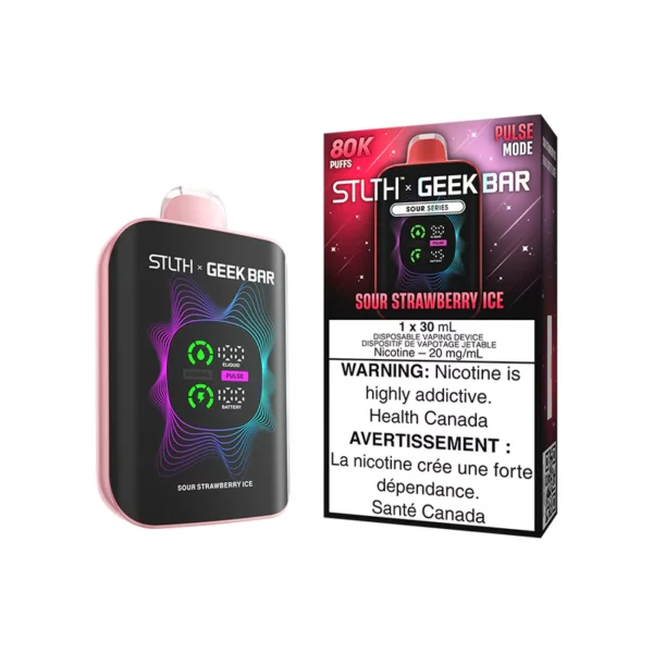 STLTH X GEEK BAR 80K - Sour Strawberry Ice